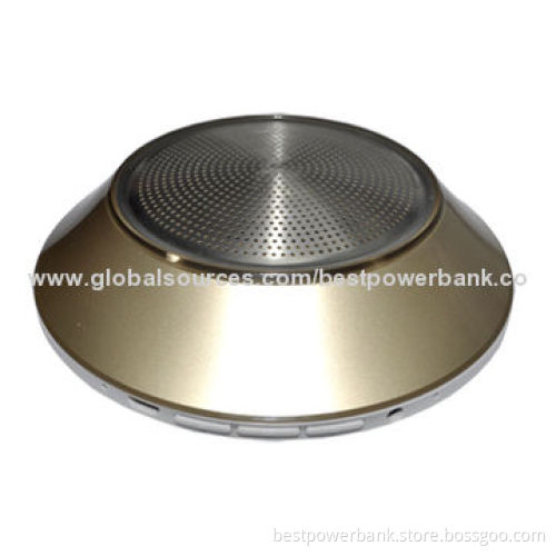 Portable round-shaped Handsfree Telephone Bluetooth Speakers with 3.3-4.2V Voltage